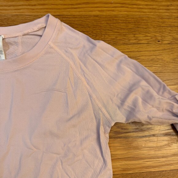 Athleta Momentum Seamless Top in Light Pink/Mauve - Size Small - Picture 3 of 6